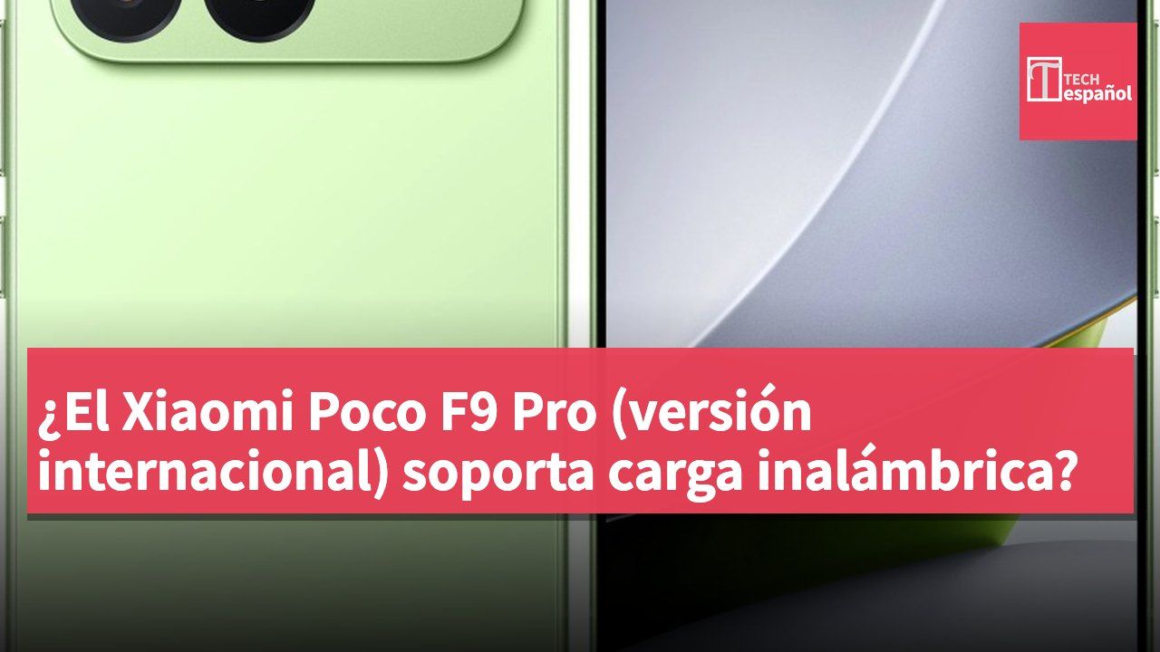 ¿El Xiaomi Poco F9 Pro (versión internacional) soporta carga inalámbrica?
