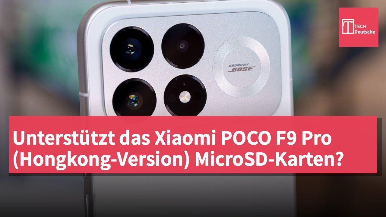 Unterstützt das Xiaomi POCO F9 Pro (Hongkong-Version) MicroSD-Karten?