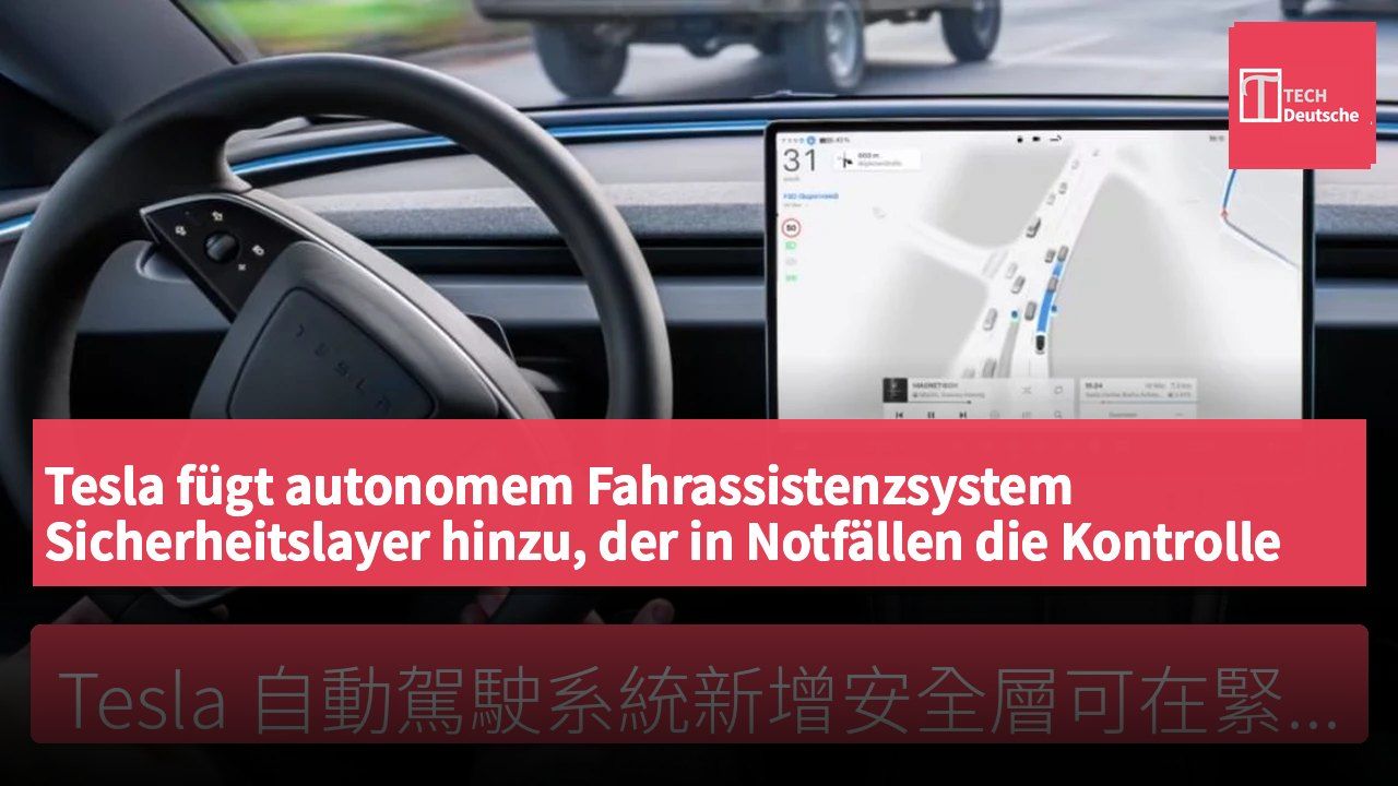 Tesla fügt autonomem Fahrassistenzsystem Sicherheitslayer hinzu, der in Notfällen die Kontrolle übernimmt