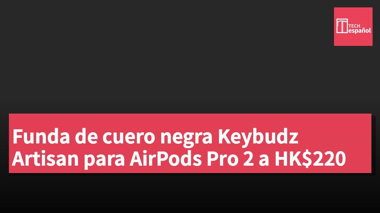 Funda de cuero negra Keybudz Artisan para AirPods Pro 2 a HK$220