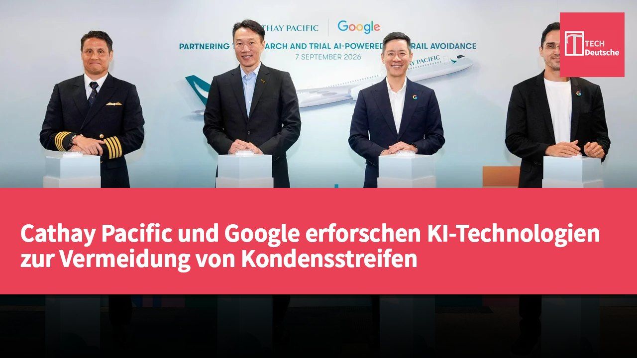 Cathay Pacific und Google erforschen KI-Technologien zur Vermeidung von Kondensstreifen