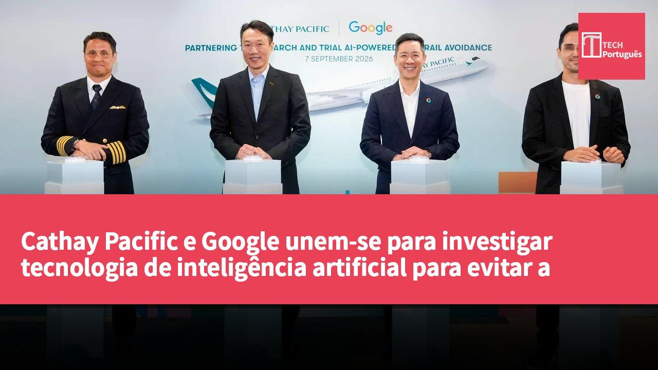 Cathay Pacific e Google unem-se para investigar tecnologia de inteligência artificial para evitar a formação de trilhas de condensação.