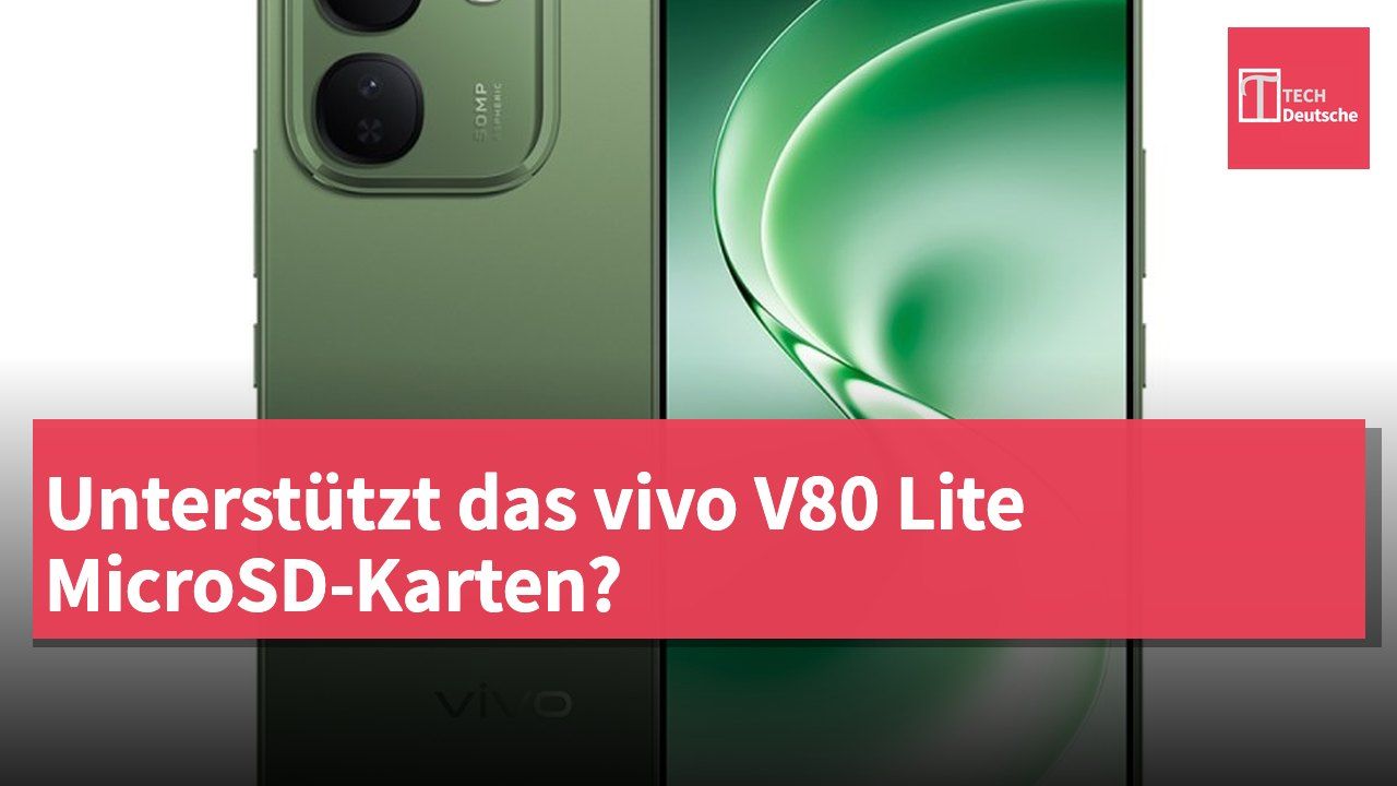 Unterstützt das vivo V80 Lite MicroSD-Karten?