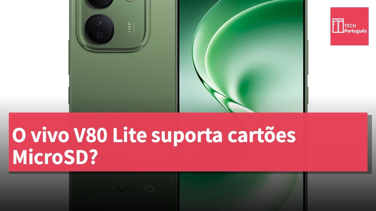 O vivo V80 Lite suporta cartões MicroSD?