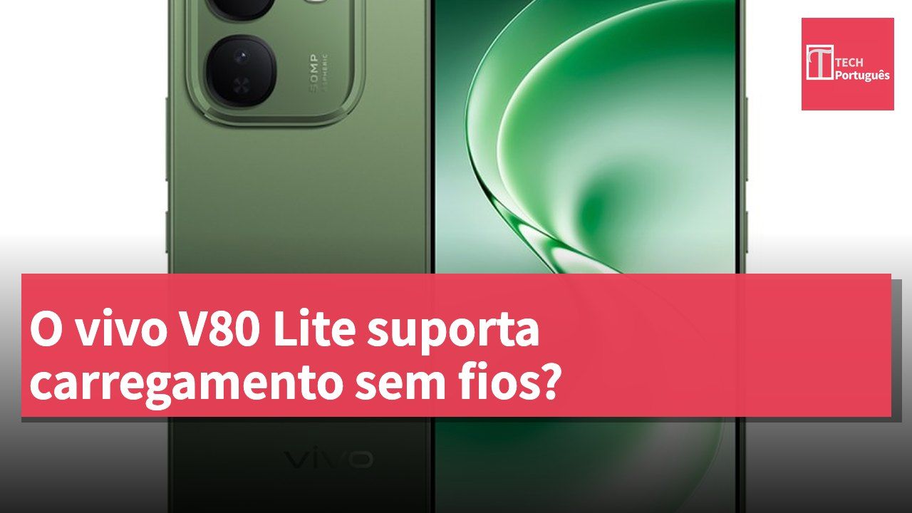 O vivo V80 Lite suporta carregamento sem fios?