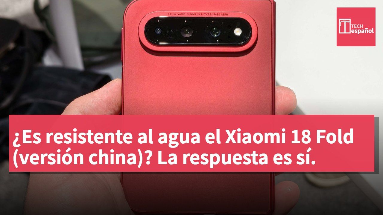 ¿Es resistente al agua el Xiaomi 18 Fold (versión china)? La respuesta es sí.