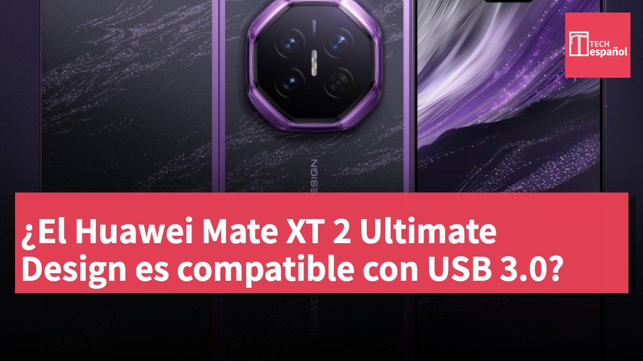 ¿El Huawei Mate XT 2 Ultimate Design es compatible con USB 3.0?