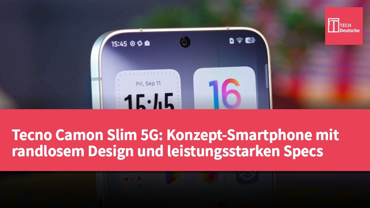 Tecno Camon Slim 5G: Konzept-Smartphone mit randlosem Design und leistungsstarken Specs