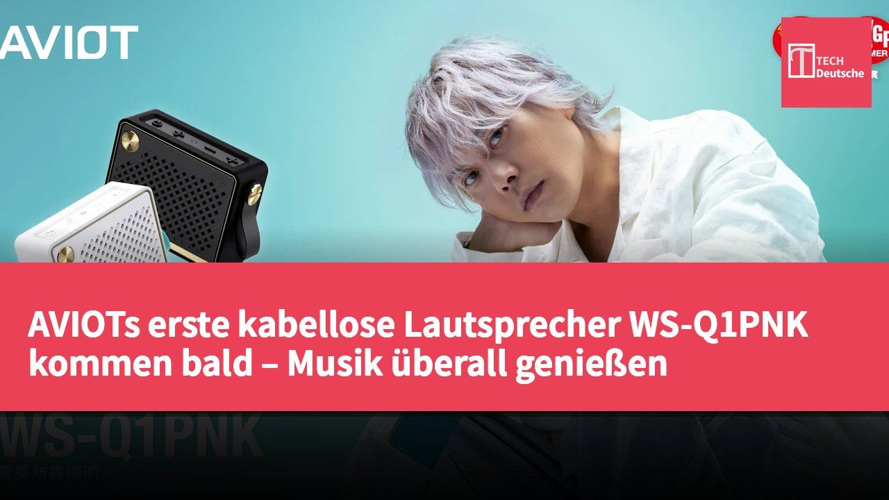 AVIOTs erste kabellose Lautsprecher WS-Q1PNK kommen bald – Musik überall genießen