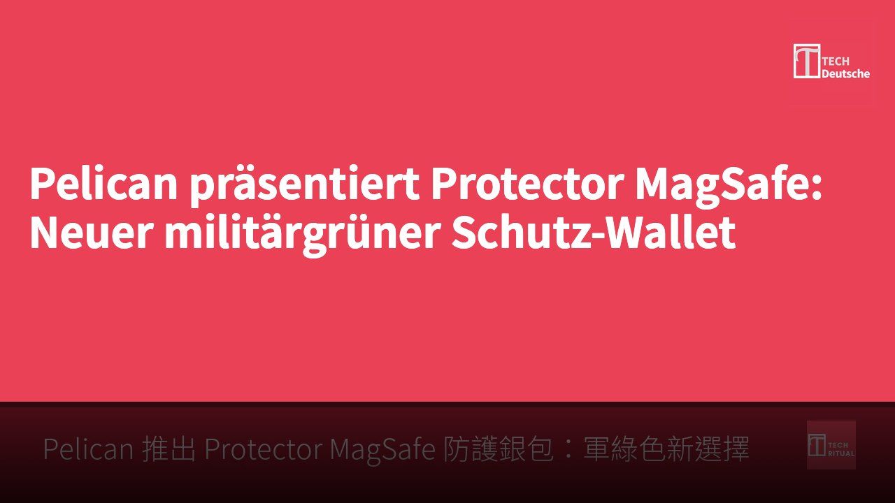 Pelican präsentiert Protector MagSafe: Neuer militärgrüner Schutz-Wallet