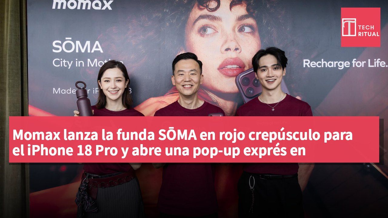 Momax lanza la funda SŌMA en rojo crepúsculo para el iPhone 18 Pro y abre una pop-up exprés en Asia-Pacífico