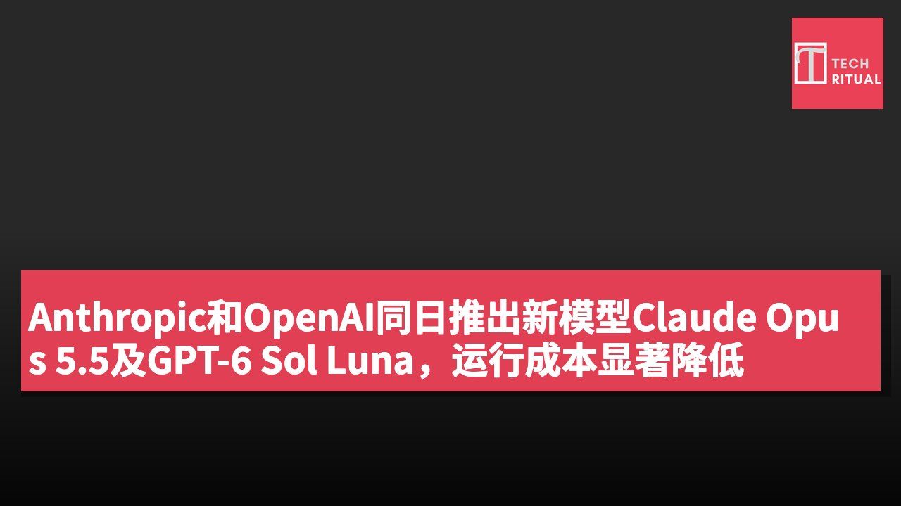 Anthropic和OpenAI同日推出新模型Claude Opus 5.5及GPT-6 Sol Luna,运行成本显著降低