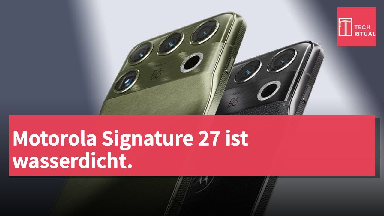 Motorola Signature 27 ist wasserdicht.