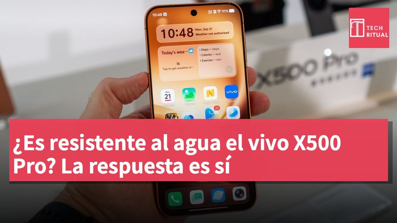¿Es resistente al agua el vivo X500 Pro? La respuesta es sí