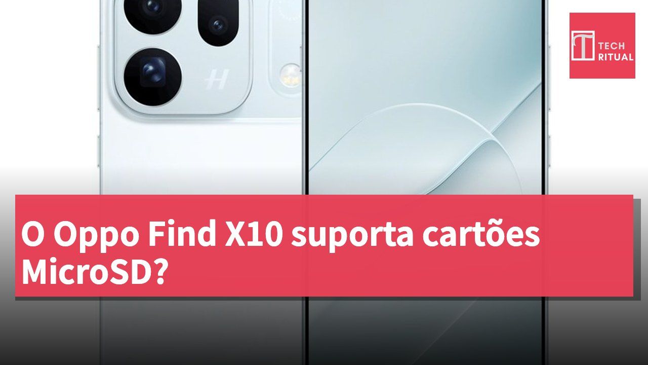 O Oppo Find X10 suporta cartões MicroSD?