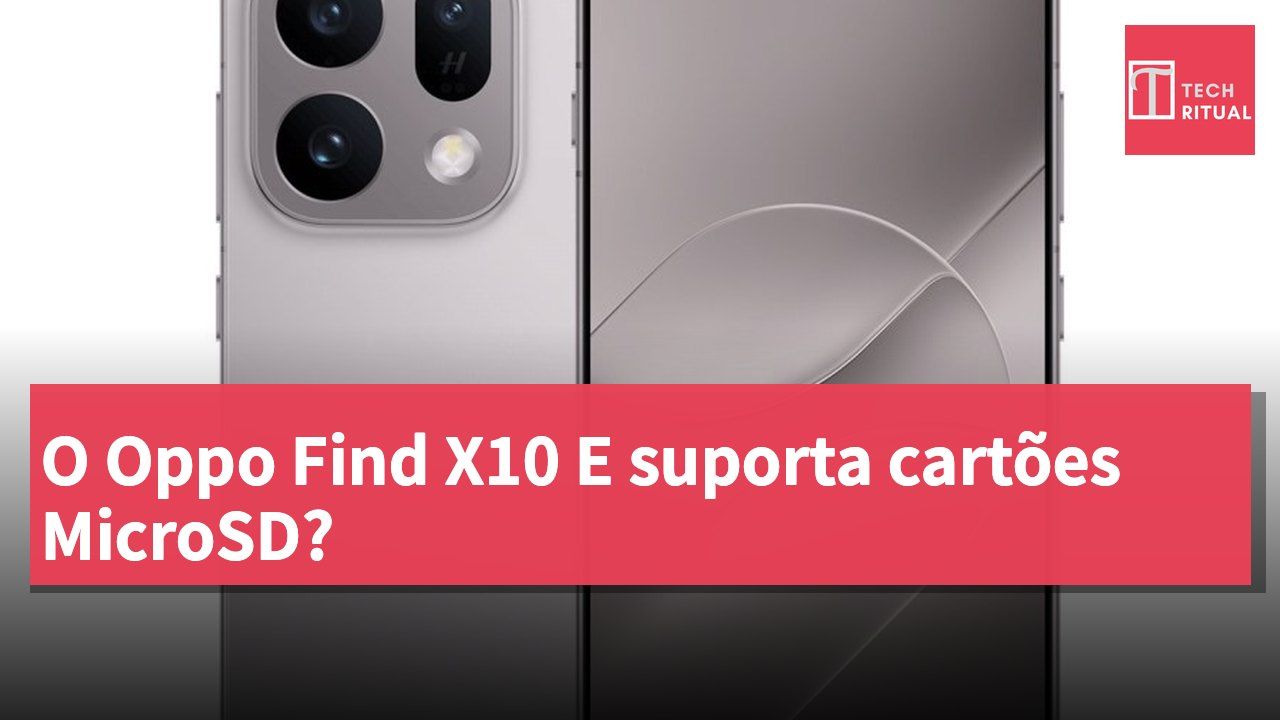 O Oppo Find X10 E suporta cartões MicroSD?
