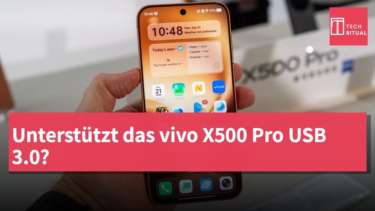 Unterstützt das vivo X500 Pro USB 3.0?