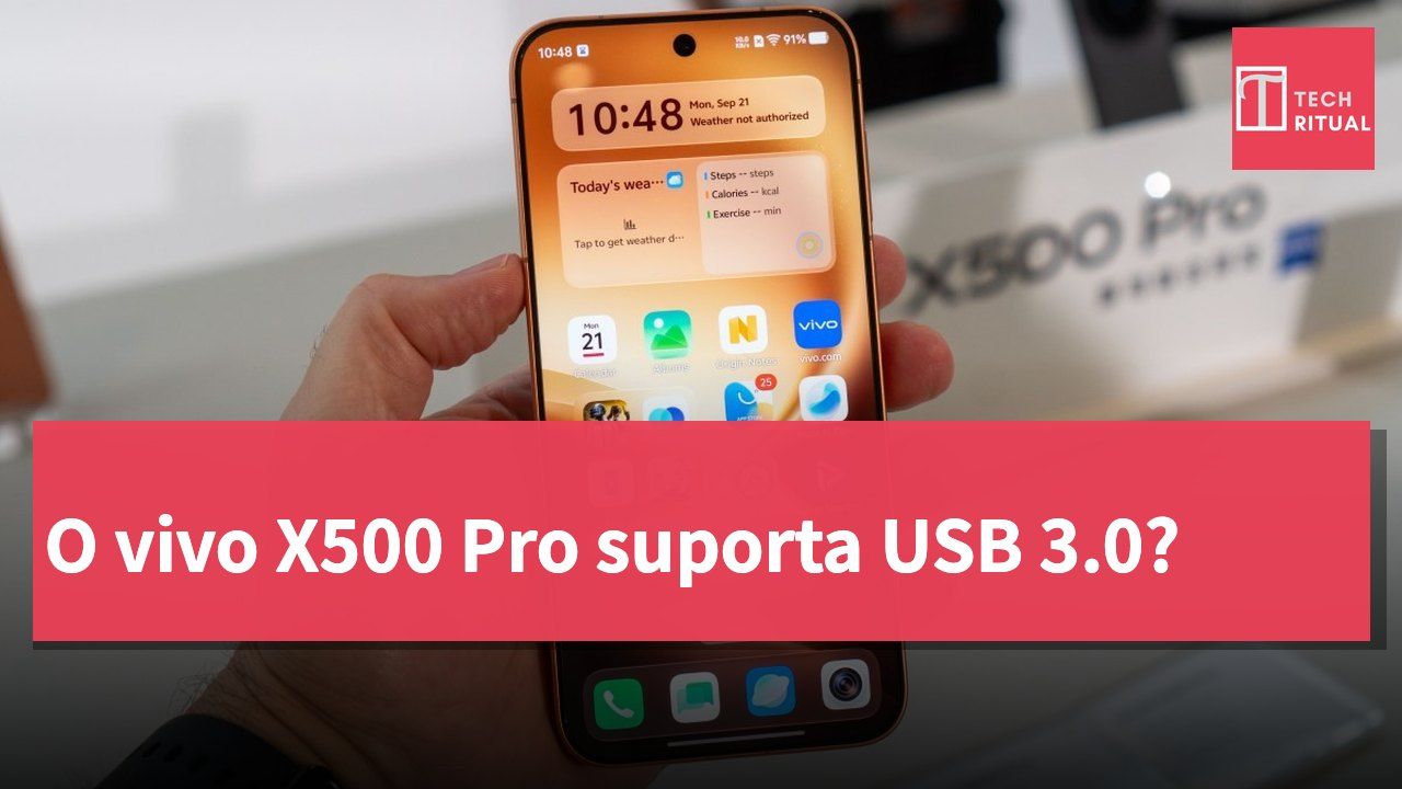 O vivo X500 Pro suporta USB 3.0?