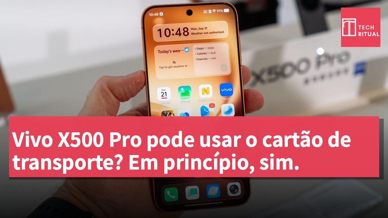 Vivo X500 Pro pode usar o cartão de transporte? Em princípio, sim.