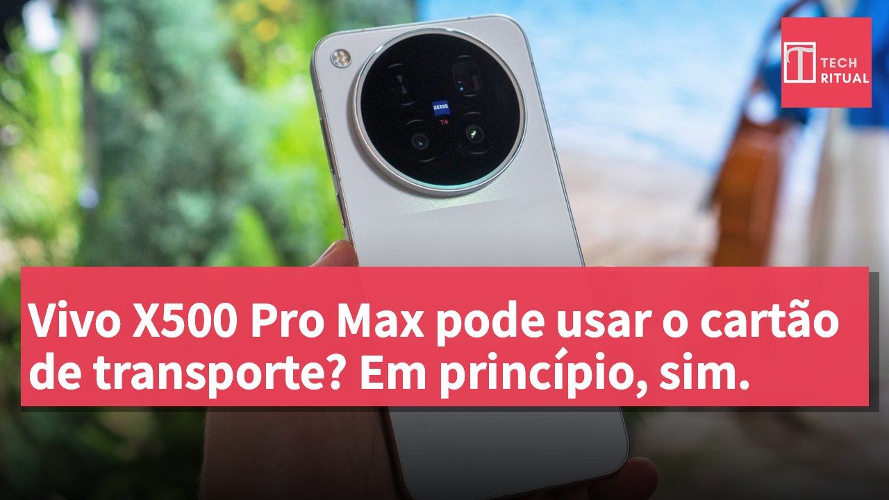 Vivo X500 Pro Max pode usar o cartão de transporte? Em princípio, sim.