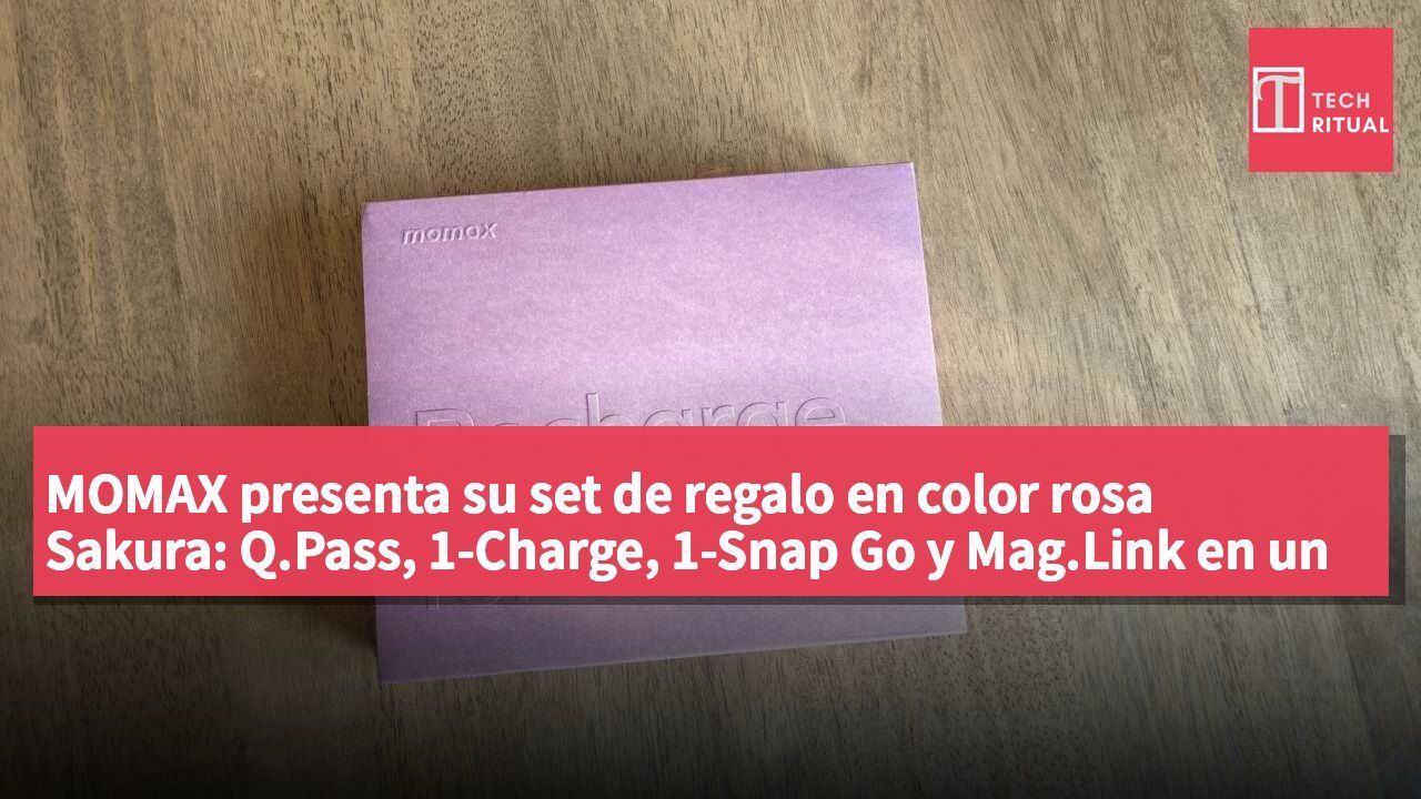 MOMAX presenta su set de regalo en color rosa Sakura: Q.Pass, 1-Charge, 1-Snap Go y Mag.Link en un solo paquete