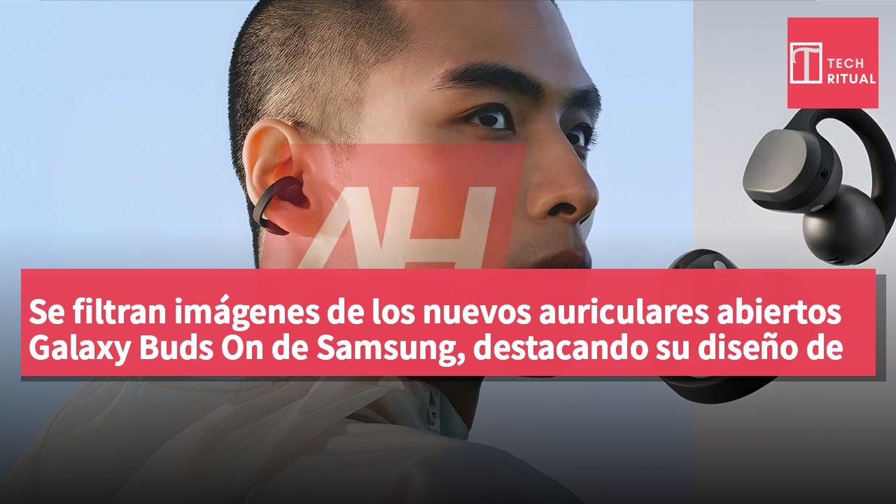 Se filtran imágenes de los nuevos auriculares abiertos Galaxy Buds On de Samsung, destacando su diseño de uso.