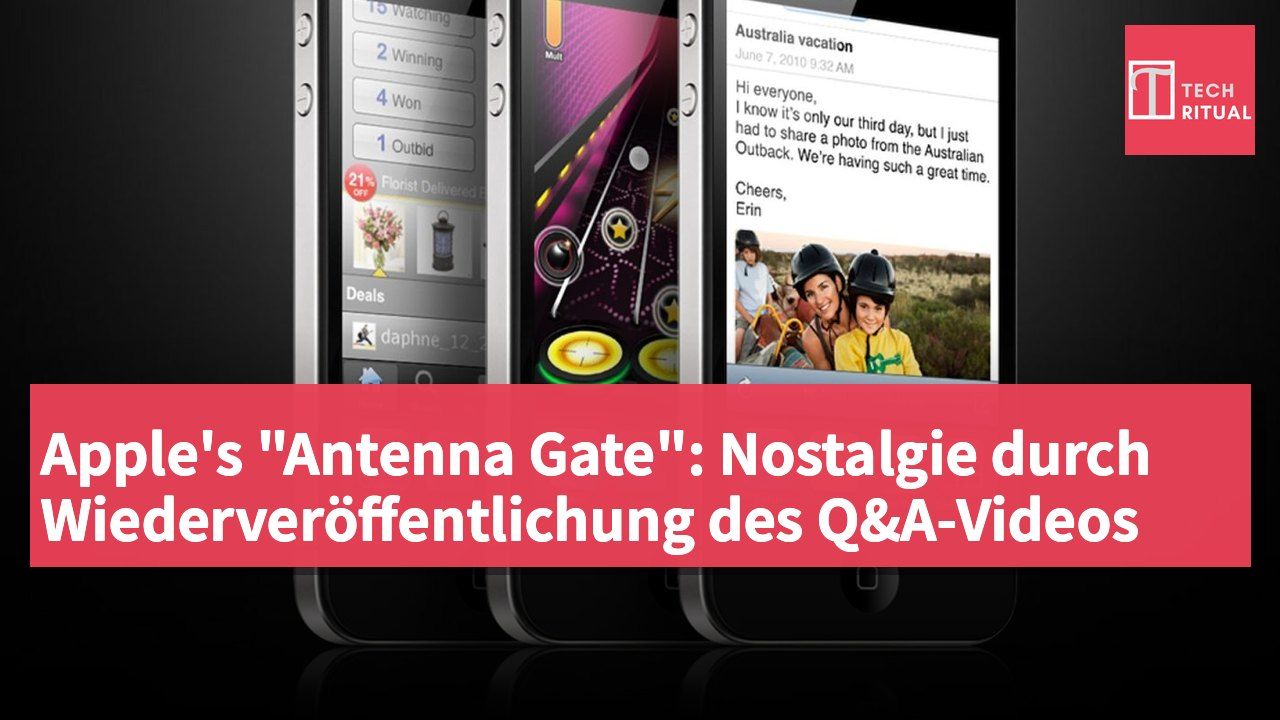 Apple's "Antenna Gate": Nostalgie durch Wiederveröffentlichung des Q&A-Videos