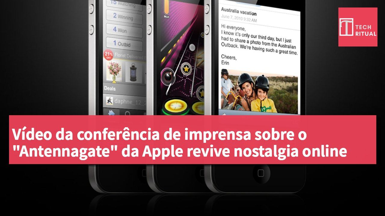 Vídeo da conferência de imprensa sobre o "Antennagate" da Apple revive nostalgia online