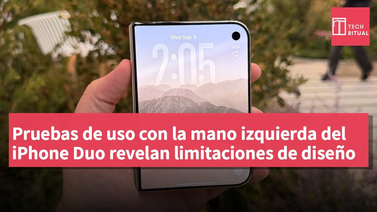 Pruebas de uso con la mano izquierda del iPhone Duo revelan limitaciones de diseño