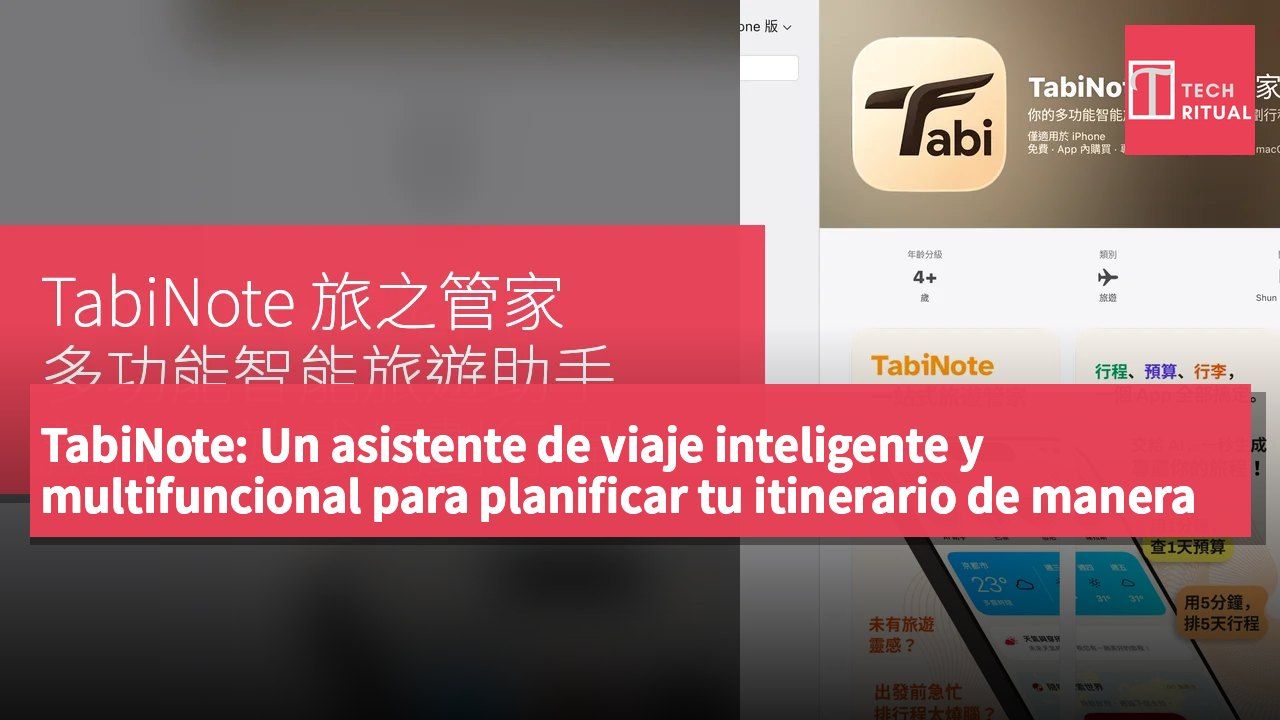 TabiNote: Un asistente de viaje inteligente y multifuncional para planificar tu itinerario de manera integral