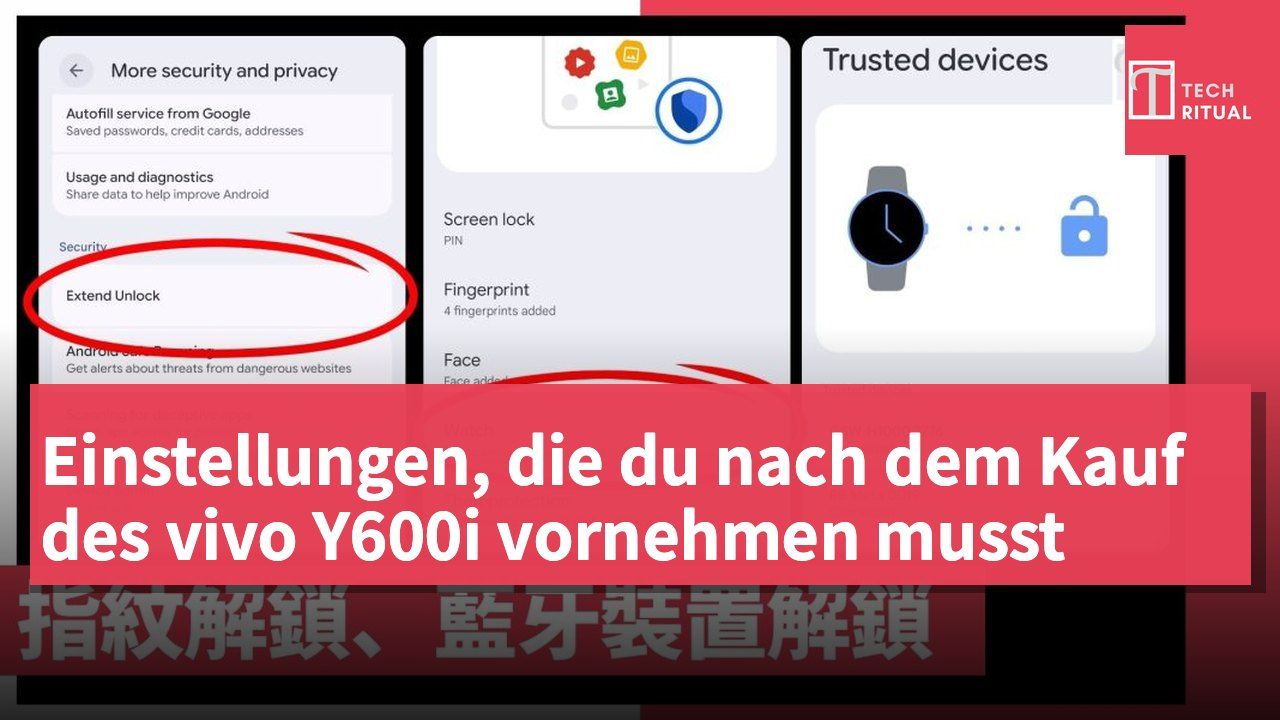 Einstellungen, die du nach dem Kauf des vivo Y600i vornehmen musst