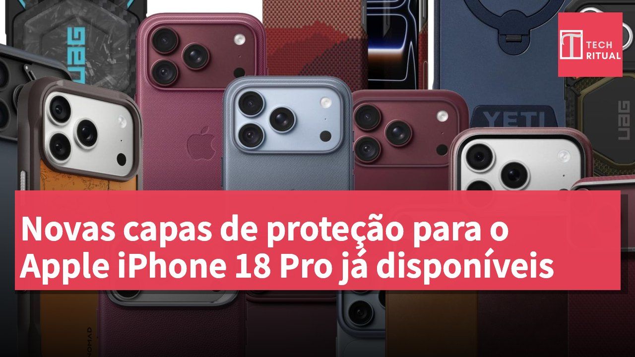 Novas capas de proteção para o Apple iPhone 18 Pro já disponíveis