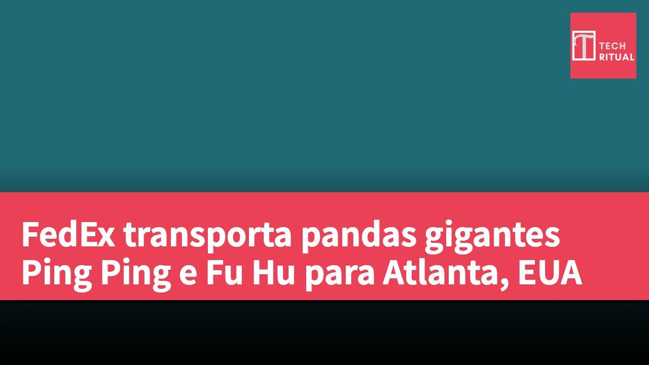 FedEx transporta pandas gigantes Ping Ping e Fu Hu para Atlanta, EUA