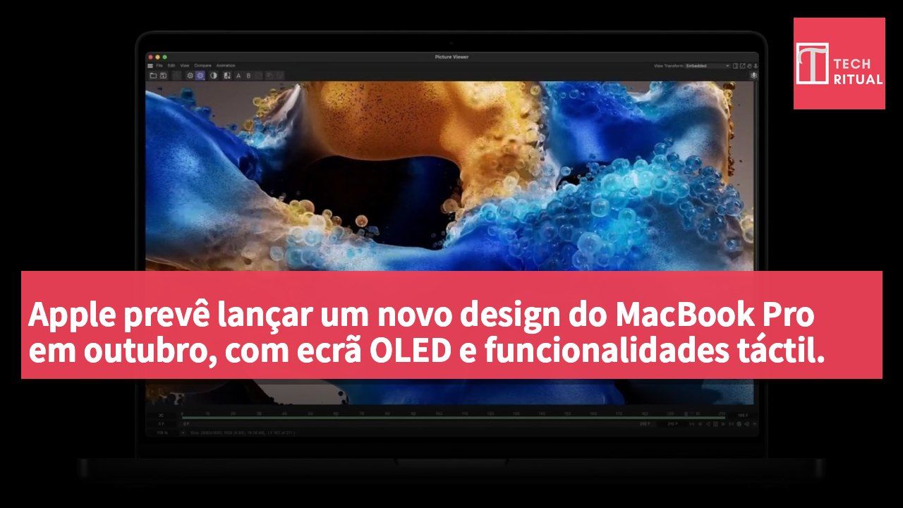 Apple prevê lançar um novo design do MacBook Pro em outubro, com ecrã OLED e funcionalidades táctil.