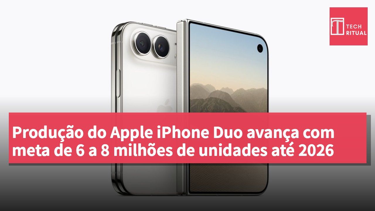 Produção do Apple iPhone Duo avança com meta de 6 a 8 milhões de unidades até 2026