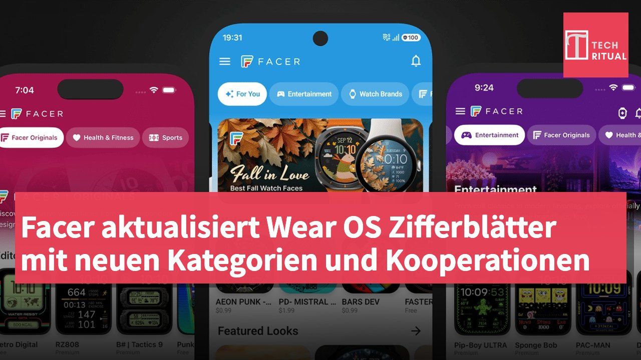 Facer aktualisiert Wear OS Zifferblätter mit neuen Kategorien und Kooperationen