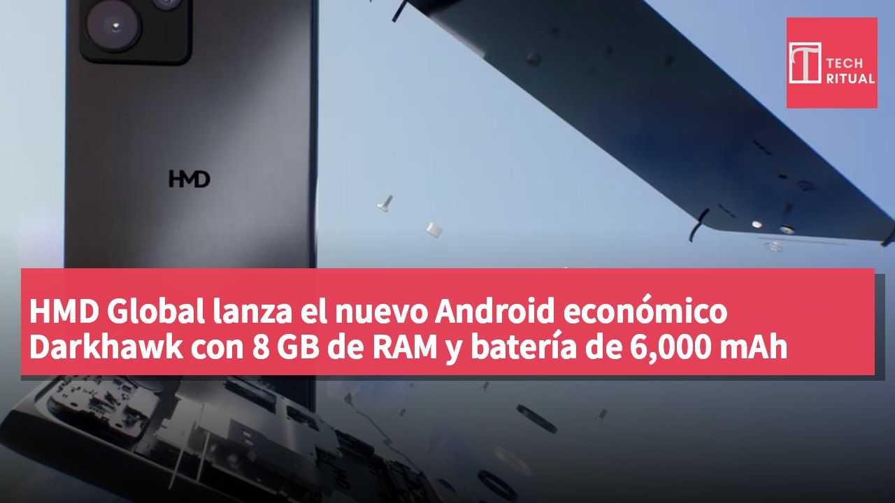 HMD Global lanza el nuevo Android económico Darkhawk con 8 GB de RAM y batería de 6,000 mAh