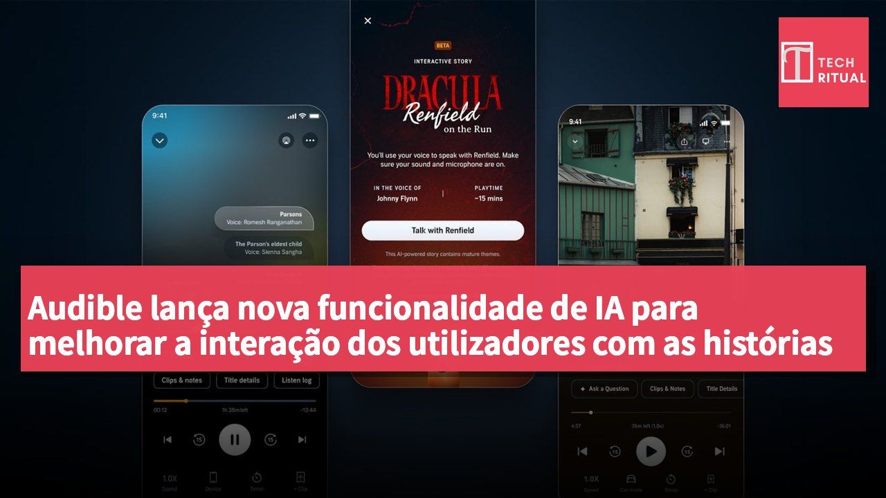Audible lança nova funcionalidade de IA para melhorar a interação dos utilizadores com as histórias