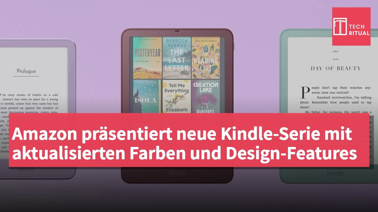 Amazon präsentiert neue Kindle-Serie mit aktualisierten Farben und Design-Features