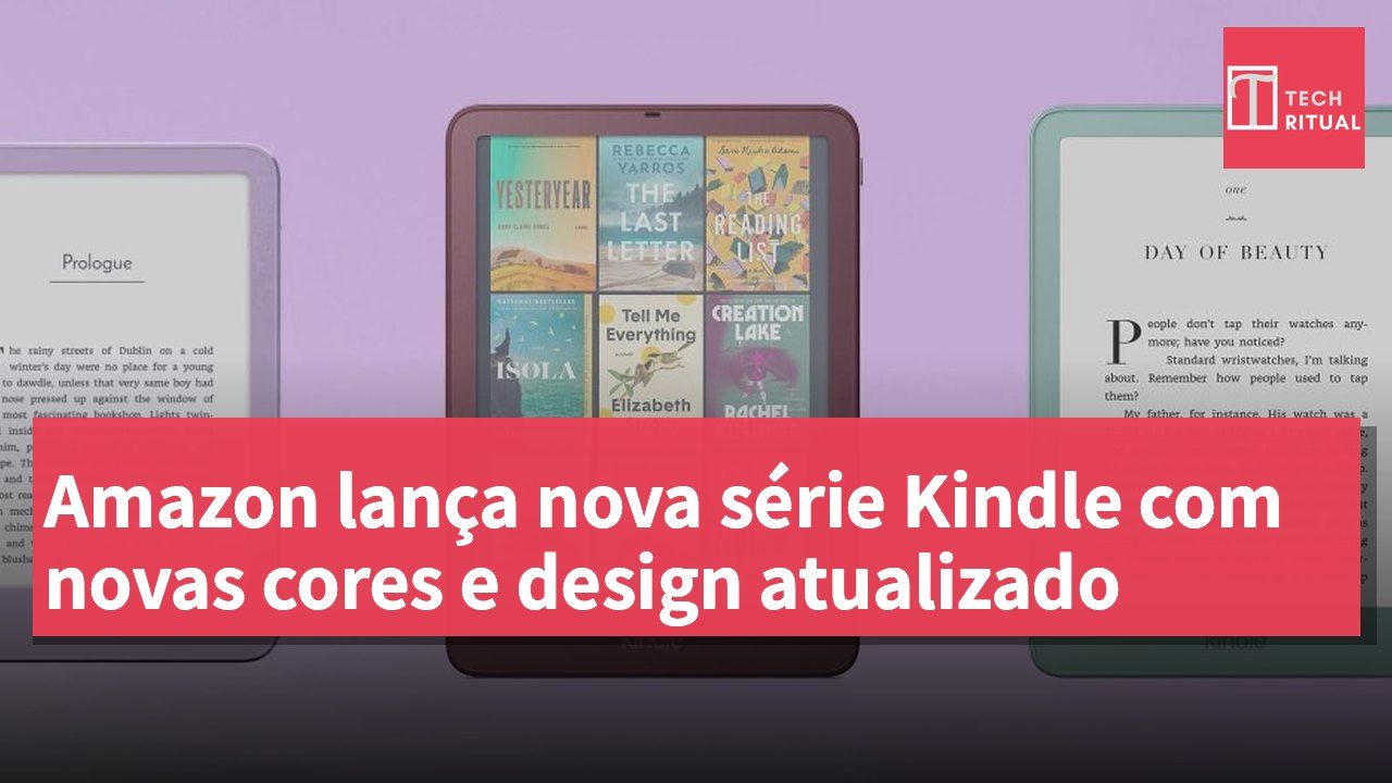 Amazon lança nova série Kindle com novas cores e design atualizado