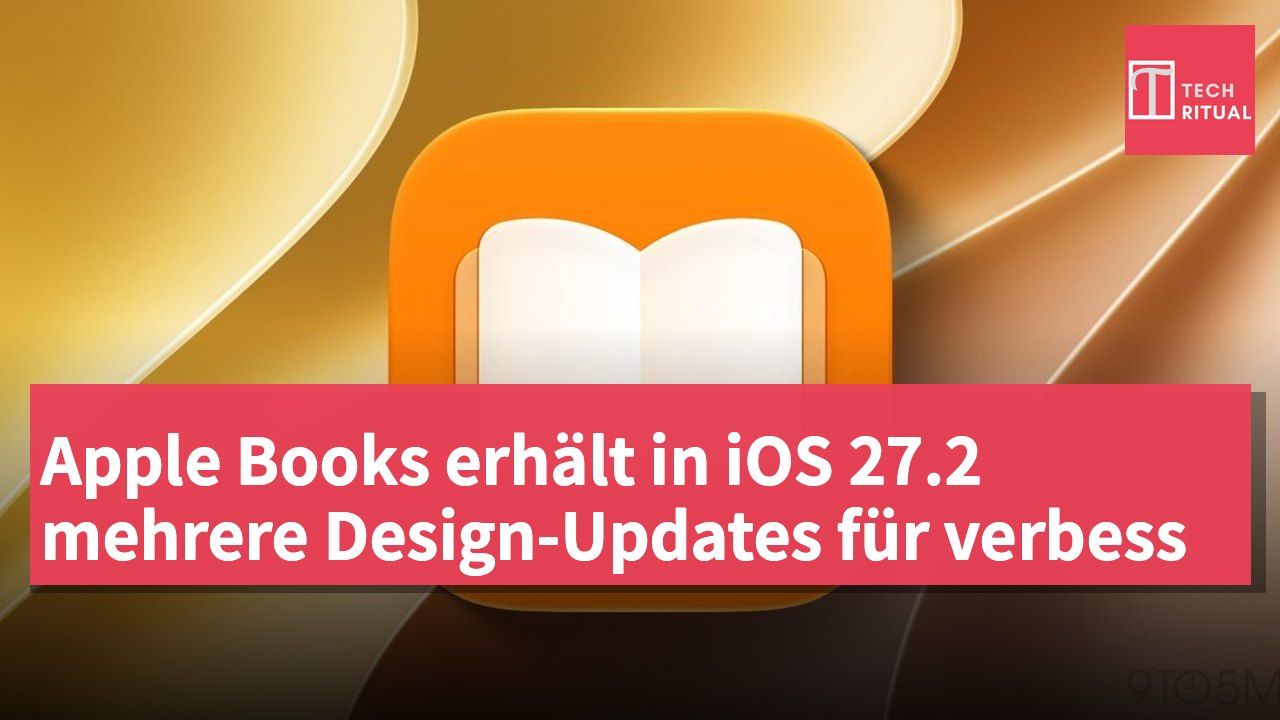 Apple Books erhält in iOS 27.2 mehrere Design-Updates für verbess