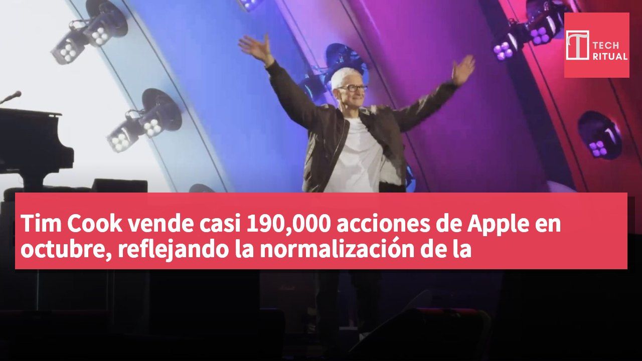 Tim Cook vende casi 190,000 acciones de Apple en octubre, reflejando la normalización de la compensación ejecutiva y la gestión de riesgos.