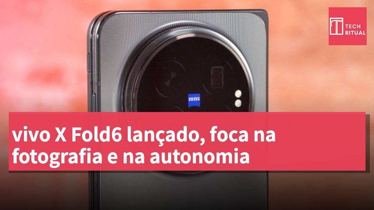 vivo X Fold6 lançado, foca na fotografia e na autonomia