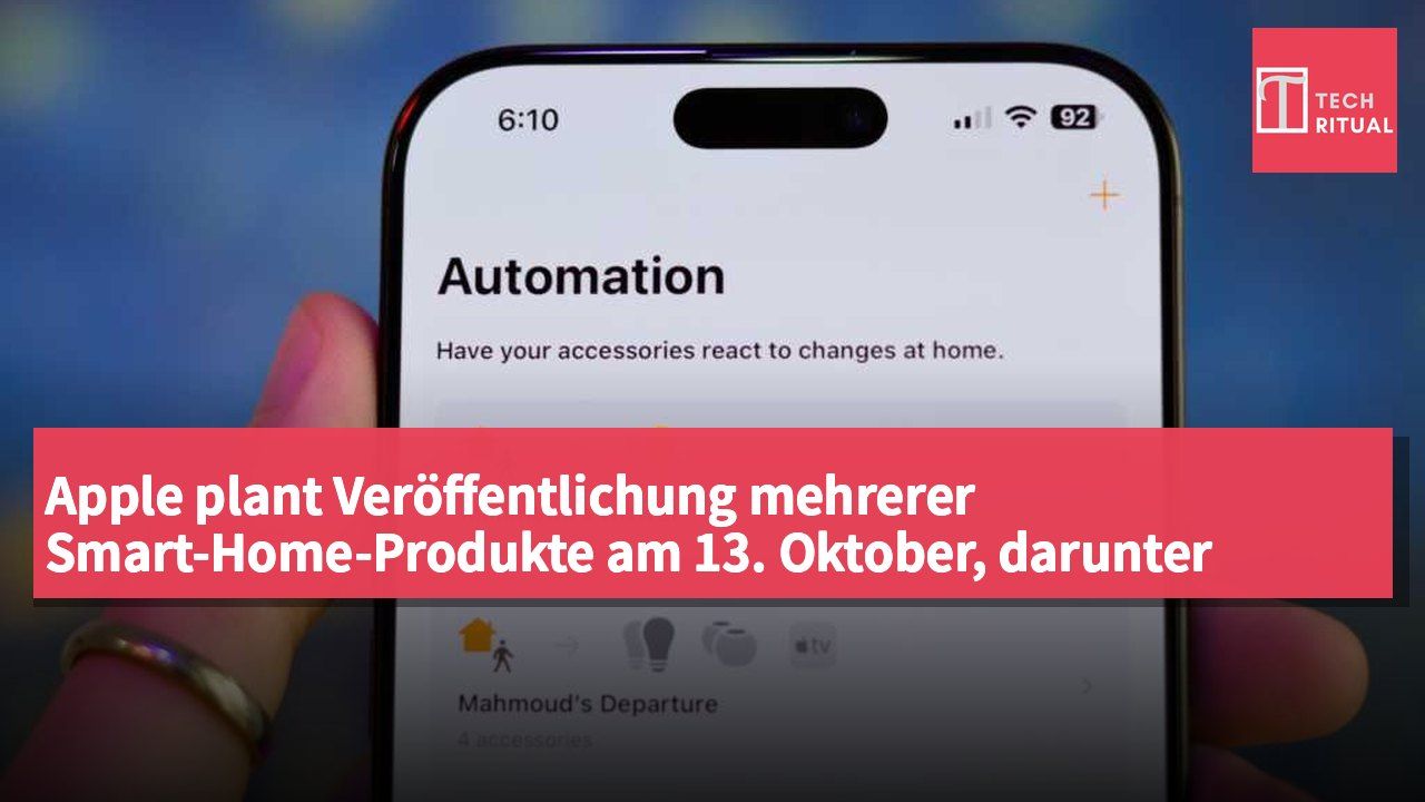 Apple plant Veröffentlichung mehrerer Smart-Home-Produkte am 13. Oktober, darunter Türglocken, Schlösser und Thermostate.