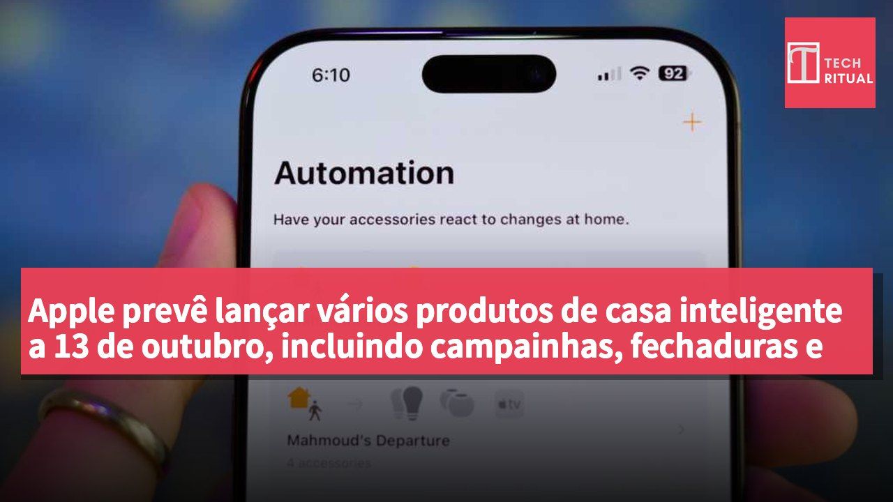 Apple prevê lançar vários produtos de casa inteligente a 13 de outubro, incluindo campainhas, fechaduras e termostatos.