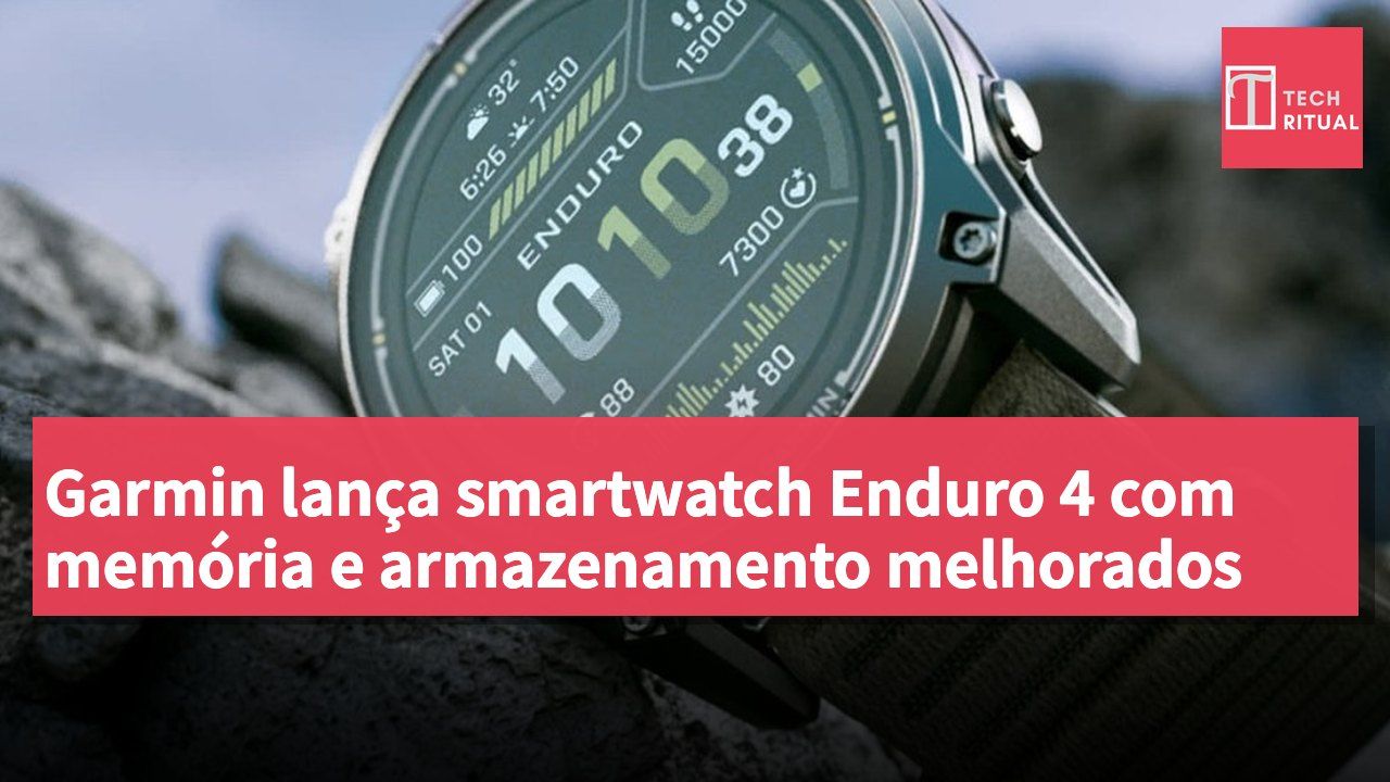 Garmin lança smartwatch Enduro 4 com memória e armazenamento melhorados
