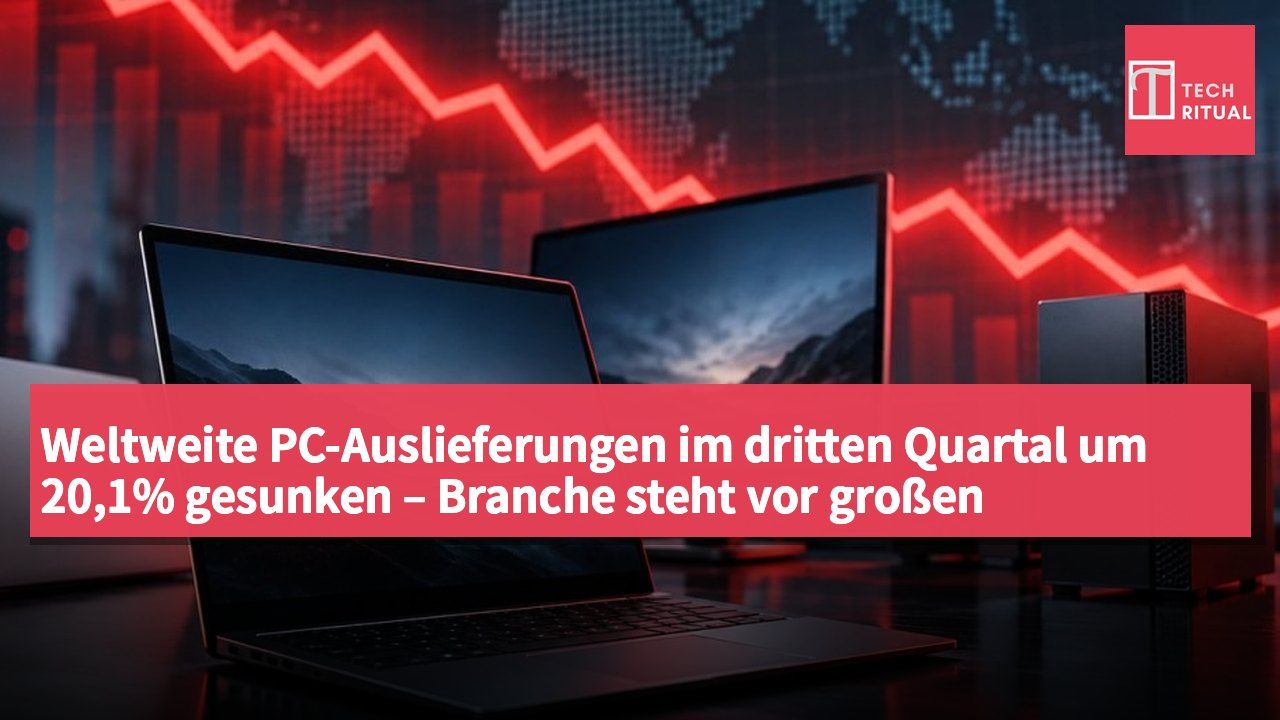 Weltweite PC-Auslieferungen im dritten Quartal um 20,1% gesunken – Branche steht vor großen Herausforderungen