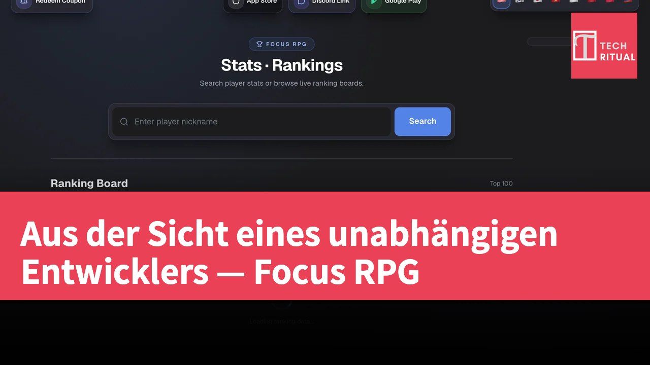 Aus der Sicht eines unabhängigen Entwicklers — Focus RPG