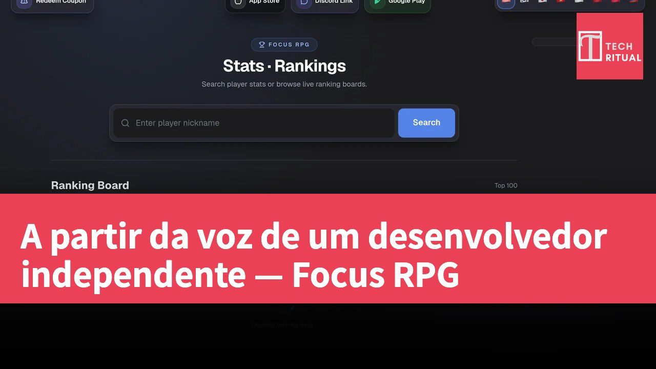 A partir da voz de um desenvolvedor independente — Focus RPG