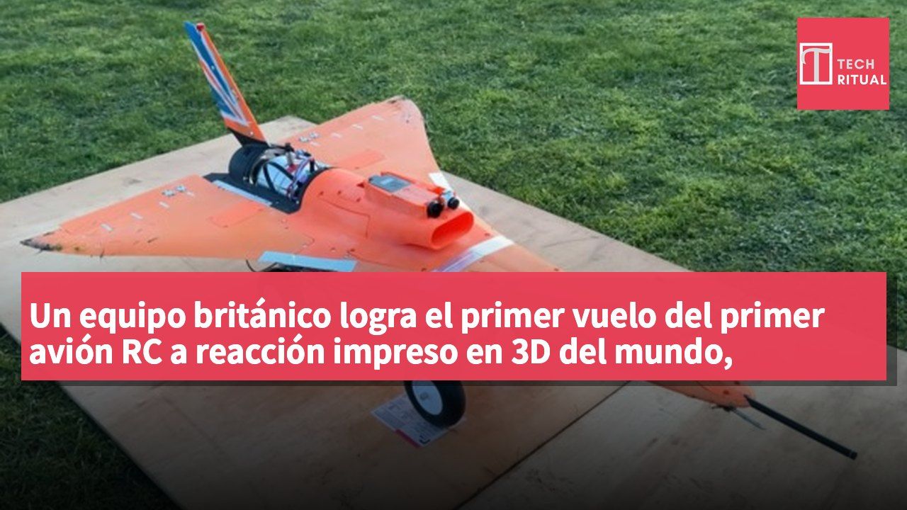 Un equipo británico logra el primer vuelo del primer avión RC a reacción impreso en 3D del mundo, Kingchaser, con el objetivo de batir el récord de velocidad